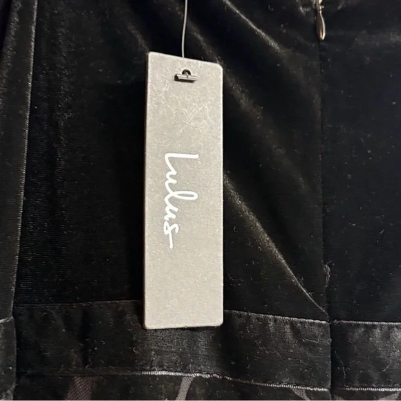 NWT LULUS love about it black strapless jumpsuit size large date night going out